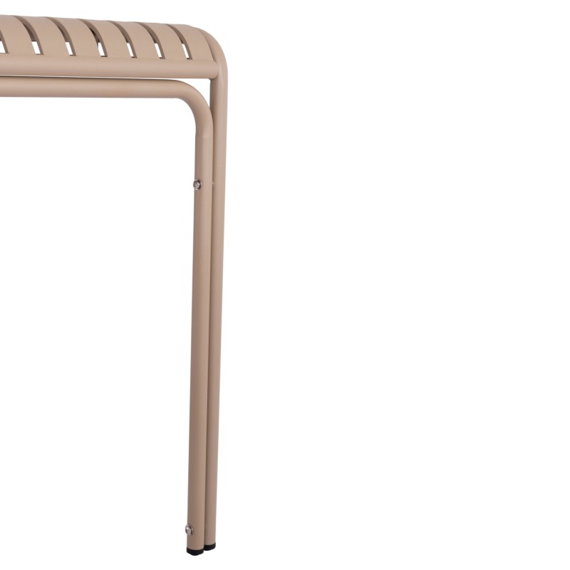 OUTDOOR SQUARE ALUMINUM TABLE RACHEL FK6338.04 CHAMPAGNE COLOR 80x80x76Hcm. OUTDOOR SQUARE ALUMINUM TABLE RACHEL FK6338.04 CHAMPAGNE COLOR 80x80x76Hcm.