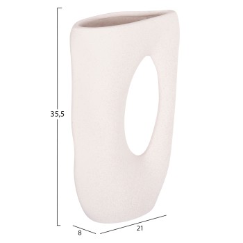 CERAMIC TABLE DECOR SEBOR FK4626.01 OFF WHITE WITH CRYSTALLISATION 21x8x35.5Hcm. CERAMIC TABLE DECOR SEBOR FK4626.01 OFF WHITE WITH CRYSTALLISATION 21x8x35.5Hcm.