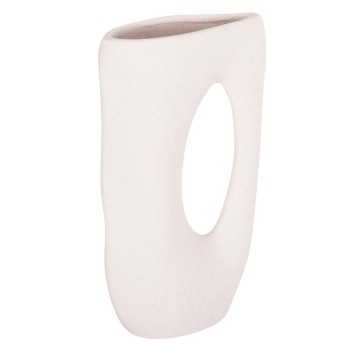 CERAMIC TABLE DECOR SEBOR FK4626.01 OFF WHITE WITH CRYSTALLISATION 21x8x35.5Hcm.