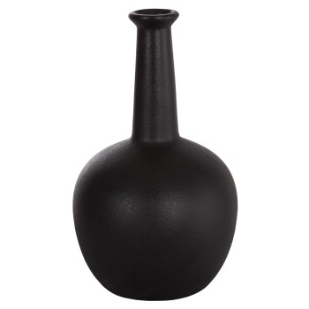 CERAMIC TABLE DECOR ELENDIL FK4593.02 BLACK MATTE Φ14,5x25Hcm.