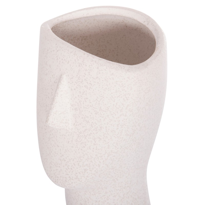 CERAMIC TABLE DECOR HUMANS FK4632 OFF WHITE WITH CRYSTALLIZATION Φ13x22Hcm. CERAMIC TABLE DECOR HUMANS FK4632 OFF WHITE WITH CRYSTALLIZATION Φ13x22Hcm.