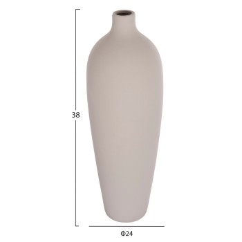 CERAMIC TABLE DECOR GALAD FK4624.03 MATTE GREY Φ24x70Hcm.