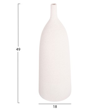 CERAMIC TABLE DECOR GALAD FK4633.01 OFF WHITE WITH CRYSTALLISATION Φ18x49Hcm.