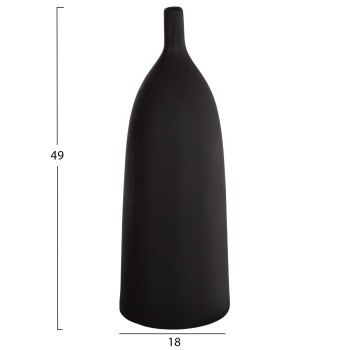 CERAMIC TABLE DECOR GALAD FK4633.02 BLACK MATTE Φ18x49H cm.