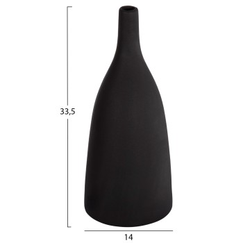 CERAMIC TABLE DECOR GALAD FK4635.02 BLACK MATTE Φ14x33.5Hcm.