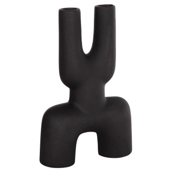 CERAMIC TABLE DECOR MANI FK4642.02 BLACK MATTE 15.5x6x23.5Hcm.