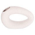 CERAMIC TABLE DECOR ELLIPTO FK4645.01 OFF WHITE WITH CRYSTALLIZATION 23x8x15.5Hcm. CERAMIC TABLE DECOR ELLIPTO FK4645.01 OFF WHITE WITH CRYSTALLIZATION 23x8x15.5Hcm.