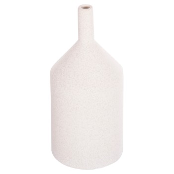 CERAMIC TABLE DECOR GALAD FK4608.01 OFF WHITE WITH CRYSTALLIZATION Φ13,5x30,5Hcm.