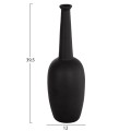 CERAMIC TABLE DECOR ELENDIL FK4591.02 MATTE BLACK Φ12x39.5Hcm. CERAMIC TABLE DECOR ELENDIL FK4591.02 MATTE BLACK Φ12x39.5Hcm.