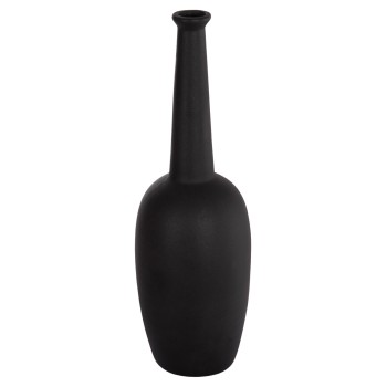 CERAMIC TABLE DECOR ELENDIL FK4591.02 MATTE BLACK Φ12x39.5Hcm.