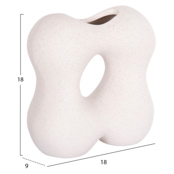 CERAMIC TABLE DECOR SEBOR FK4594.01 OFF WHITE WITH CRYSTALLIZATION 18x9x18Hcm. CERAMIC TABLE DECOR SEBOR FK4594.01 OFF WHITE WITH CRYSTALLIZATION 18x9x18Hcm.