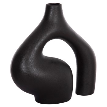 CERAMIC TABLE DECOR ISIL FK4597.02 BLACK MATTE 29.5x11x29Hcm.