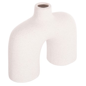 CERAMIC TABLE DECOR ISIL FK4600.01 OFF WHITE WITH CRYSTALLISATION 27x9.5x22.5Hcm.