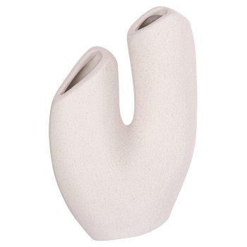 CERAMIC TABLE DECOR ARKEN FK4619.01 OFF WHITE WITH CRYSTALLIZATION 20.5x8x26Hcm.