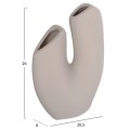 CERAMIC TABLE DECOR ARKEN FK4619.03 GREY MATTE 20.5x8x26Hcm. CERAMIC TABLE DECOR ARKEN FK4619.03 GREY MATTE 20.5x8x26Hcm.