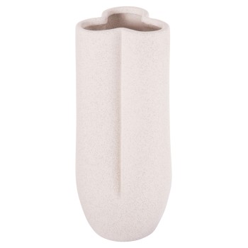 CERAMIC TABLE DECOR GLAZE FK4611.01 OFF WHITE WITH CRYSTALLIZATION Φ14x34Hcm.