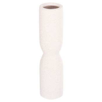 CERAMIC TABLE DECOR SCEPTER FK4615.01 OFF WHITE WITH CRYSTALLIZATION Φ7.5x30.5Hcm.