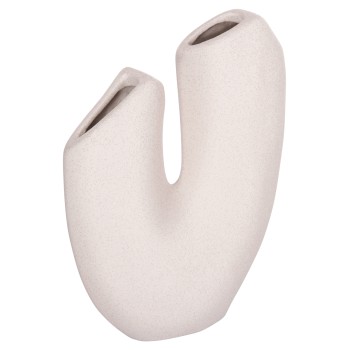 CERAMIC TABLE DECOR ARKEN FK4618.01 OFF WHITE WITH CRYSTALLIZATION 28x10x37Hcm.