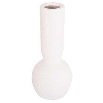 CERAMIC TABLE DECOR GALAD FK4616.01 OFF WHITE WITH CRYSTALLIZATION Φ11x26Hcm.
