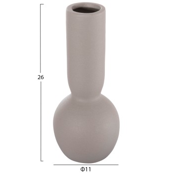 CERAMIC TABLE DECOR GALAD FK4616.02 MATTE GREY Φ11x26Hcm.