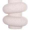 CERAMIC TABLE DECOR ROOK FK4627.01 OFF WHITE WITH CRYSTALLISATION Φ16x25,5Hcm. CERAMIC TABLE DECOR ROOK FK4627.01 OFF WHITE WITH CRYSTALLISATION Φ16x25,5Hcm.