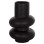 CERAMIC TABLE DECOR ROOK FK4627.02 MATTE BLACK Φ16x25,5Hcm.