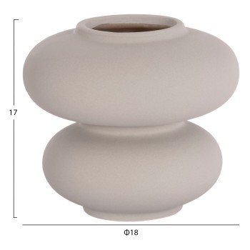 CERAMIC TABLE DECOR ROOK FK4629.03 MATTE GREY Φ18x17Hcm. CERAMIC TABLE DECOR ROOK FK4629.03 MATTE GREY Φ18x17Hcm.