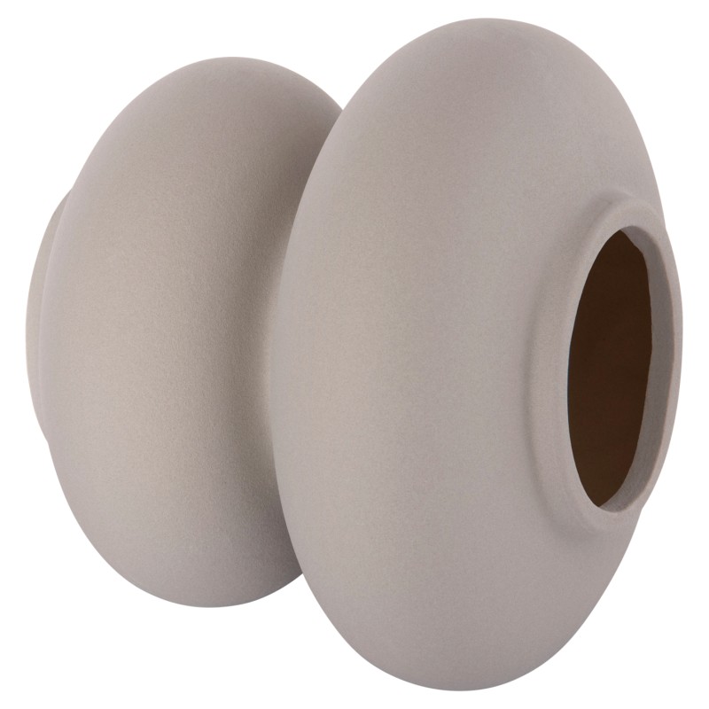 CERAMIC TABLE DECOR ROOK FK4629.03 MATTE GREY Φ18x17Hcm. CERAMIC TABLE DECOR ROOK FK4629.03 MATTE GREY Φ18x17Hcm.