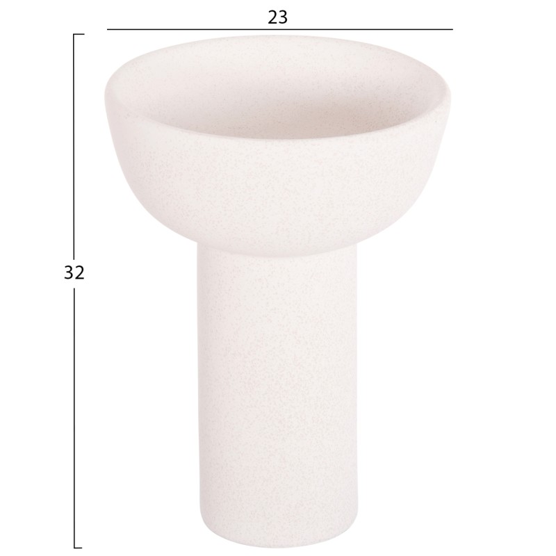 CERAMIC TABLE DECOR ELENDIL FK4602.01 OFF WHITE WITH CRYSTALLISATION Φ23x32H cm. CERAMIC TABLE DECOR ELENDIL FK4602.01 OFF WHITE WITH CRYSTALLISATION Φ23x32H cm.