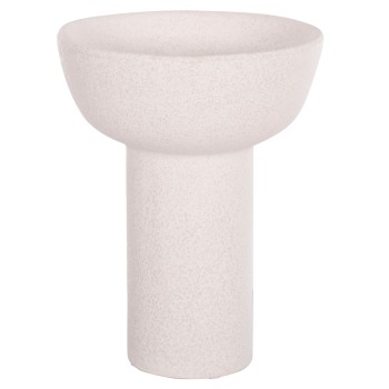 CERAMIC TABLE DECOR ELENDIL FK4603.01 OFF WHITE WITH CRYSTALLISATION Φ20x26.5Hcm.