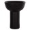 CERAMIC TABLE DECOR ELENDIL FK4603.02 MATTE BLACK Φ20x26.5Hcm.