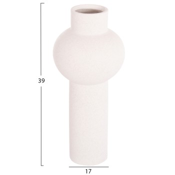 CERAMIC TABLE DECOR SCEPTER FK4604.01 OFF WHITE WITH CRYSTALLISATION Φ17x39Hcm. CERAMIC TABLE DECOR SCEPTER FK4604.01 OFF WHITE WITH CRYSTALLISATION Φ17x39Hcm.