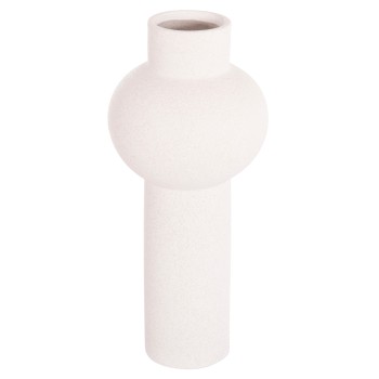 CERAMIC TABLE DECOR SCEPTER FK4604.01 OFF WHITE WITH CRYSTALLISATION Φ17x39Hcm.