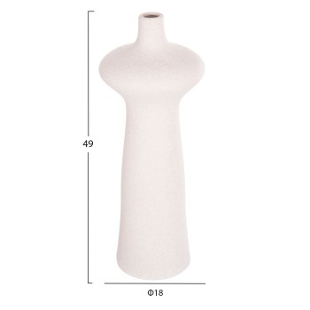 CERAMIC TABLE DECOR SCEPTER FK4636.01 OFF WHITE WITH CRYSTALLIZATION Φ18x49Hcm. CERAMIC TABLE DECOR SCEPTER FK4636.01 OFF WHITE WITH CRYSTALLIZATION Φ18x49Hcm.