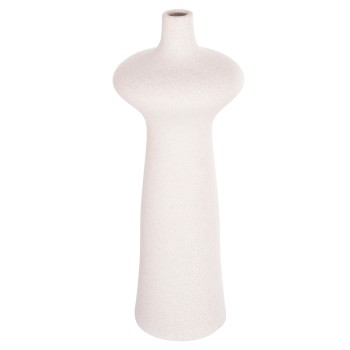 CERAMIC TABLE DECOR SCEPTER FK4636.01 OFF WHITE WITH CRYSTALLIZATION Φ18x49Hcm.