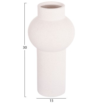 CERAMIC TABLE DECOR SCEPTER FK4605.01 OFF WHITE WITH CRYSTALLISATION Φ15x30Hcm. CERAMIC TABLE DECOR SCEPTER FK4605.01 OFF WHITE WITH CRYSTALLISATION Φ15x30Hcm.