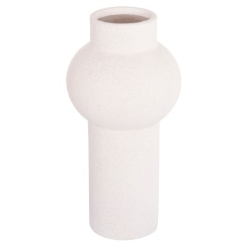 CERAMIC TABLE DECOR SCEPTER FK4605.01 OFF WHITE WITH CRYSTALLISATION Φ15x30Hcm.