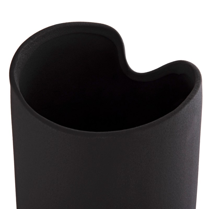 CERAMIC TABLE DECOR GLAZE FK4607.02 MATTE BLACK 15,2x15x30Hcm CERAMIC TABLE DECOR GLAZE FK4607.02 MATTE BLACK 15,2x15x30Hcm