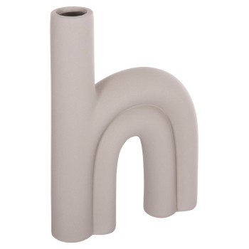 CERAMIC TABLE DECOR ARCON FK4638.03 MATTE GREY 25,5x6x34H cm.