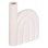 CERAMIC TABLE DECOR ARCON FK4639.01 OFF WHITE WITH CRYSTALLIZATION 23.5x5.5x29.5Hcm.