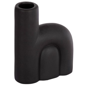 CERAMIC TABLE DECOR ARCON FK4640.02 MATTE BLACK 19x7x24Hcm.
