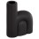 CERAMIC TABLE DECOR ARCON FK4640.02 MATTE BLACK 19x7x24Hcm.