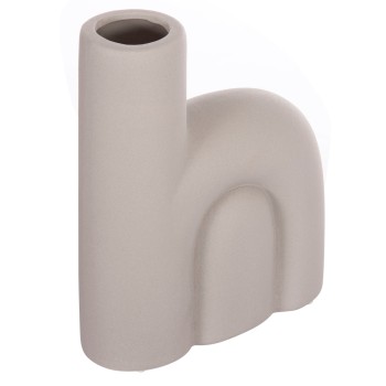 CERAMIC TABLE DECOR ARCON FK4640.03 MATTE GREY 19x7x24Hcm.