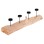 TABLE CANDLE HOLDER FRAN FK4391 TEAK WOOD-METAL 71x15x17Hcm.