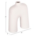 CERAMIC TABLE DECOR SERIES ISIL FK4599.01 OFF WHITE WITH CRYSTALLISATION 22x8x29Hcm. CERAMIC TABLE DECOR SERIES ISIL FK4599.01 OFF WHITE WITH CRYSTALLISATION 22x8x29Hcm.