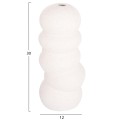 CERAMIC TABLE DECOR ROOK FK4630.01 OFF WHITE WITH CRYSTALLISATION Φ13x31Hcm. CERAMIC TABLE DECOR ROOK FK4630.01 OFF WHITE WITH CRYSTALLISATION Φ13x31Hcm.