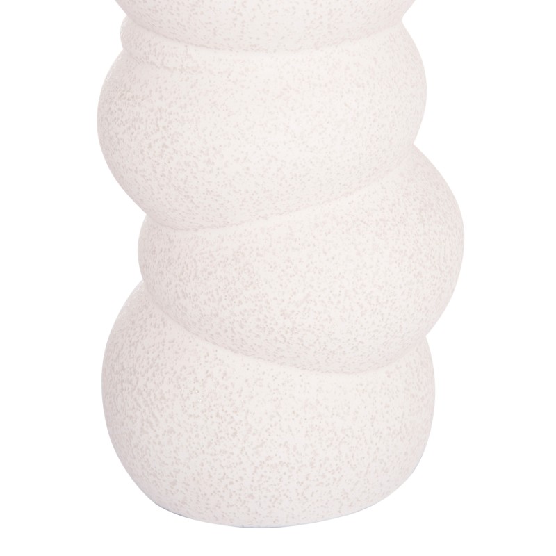 CERAMIC TABLE DECOR ROOK FK4630.01 OFF WHITE WITH CRYSTALLISATION Φ13x31Hcm. CERAMIC TABLE DECOR ROOK FK4630.01 OFF WHITE WITH CRYSTALLISATION Φ13x31Hcm.