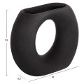 CERAMIC TABLE DECOR ELLIPTO FK4646.02 MATTE BLACK 18x6.5x14Hcm. CERAMIC TABLE DECOR ELLIPTO FK4646.02 MATTE BLACK 18x6.5x14Hcm.