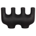 CERAMIC TABLE DECOR MANI FK4641.02 MATTE BLACK 21x6x13Hcm. CERAMIC TABLE DECOR MANI FK4641.02 MATTE BLACK 21x6x13Hcm.