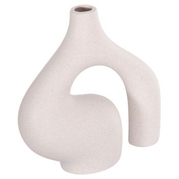 CERAMIC TABLE DECOR ISIL FK4597.01 OFF WHITE WITH CRYSTALLIZATION 29x11x29Hcm.